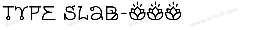 Type Slab字体转换